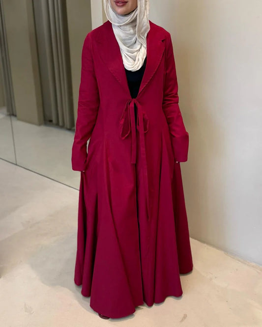 OPEN DRESS W/ BELT